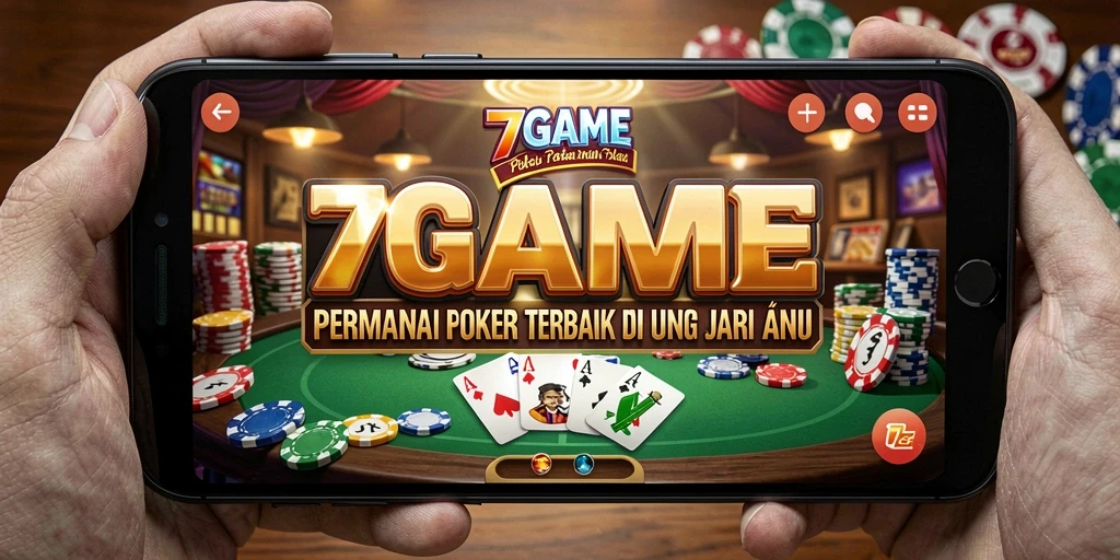Tampilan gameplay 7GAME yang seru dan penuh aksi poker.