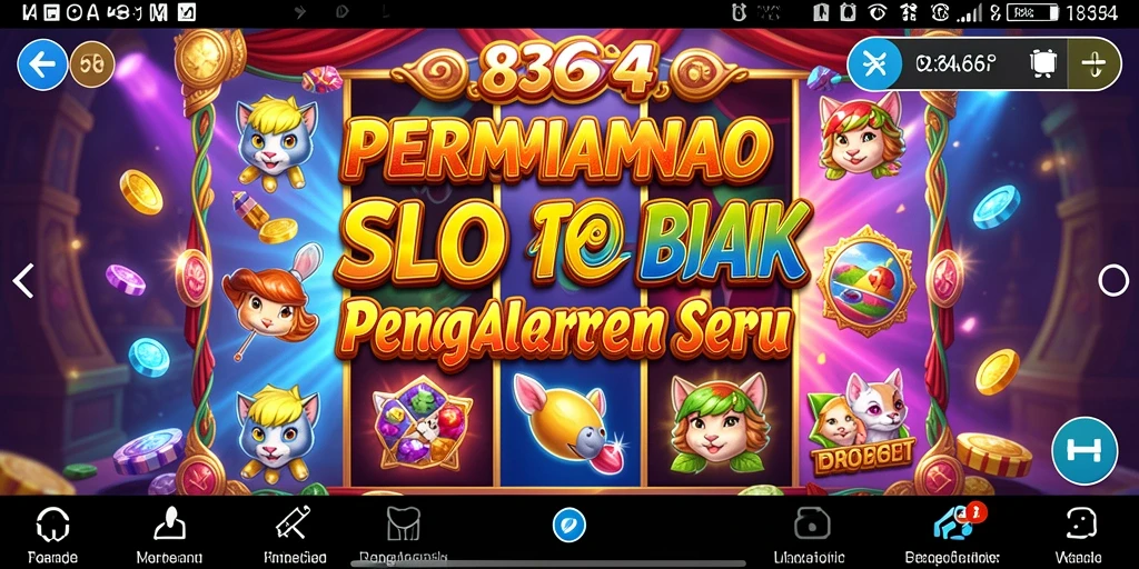 Screenshot gameplay <strong>8364</strong> yang menampilkan keseruan putaran slot.