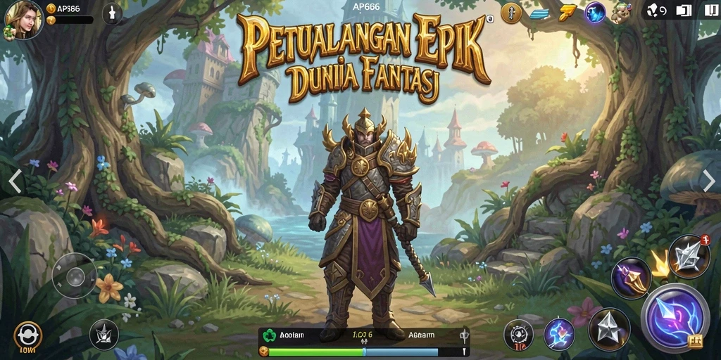 Tangkapan layar AP686 menampilkan karakter yang beraksi dalam pertempuran epik.