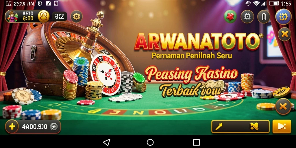 Screenshot gameplay ARWANATOTO menampilkan variasi permainan kasino yang menarik.