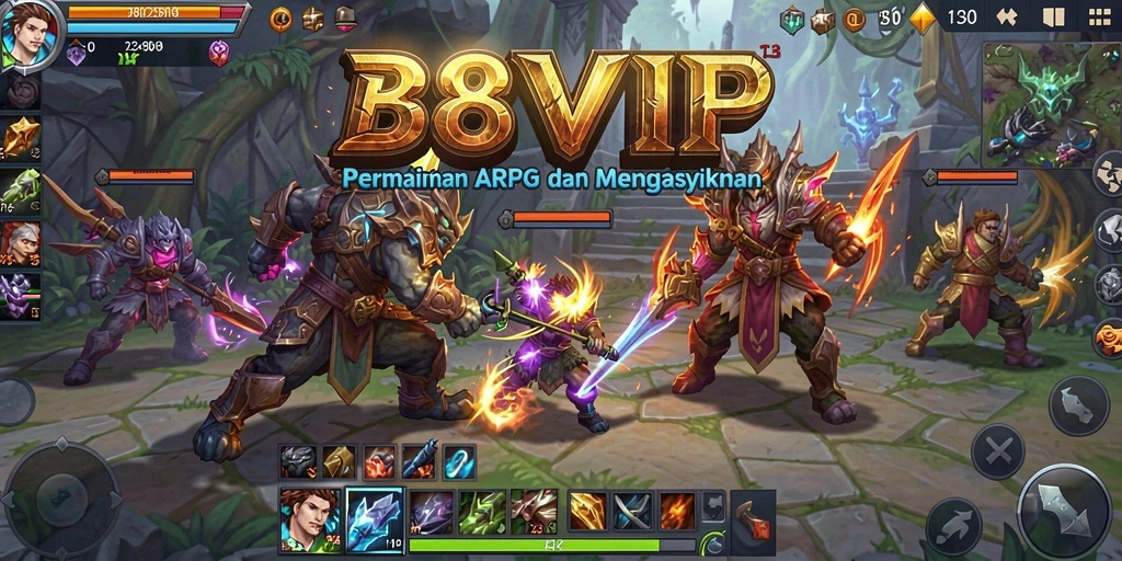 Menampilkan aksi seru dalam gameplay B8VIP ARPG
