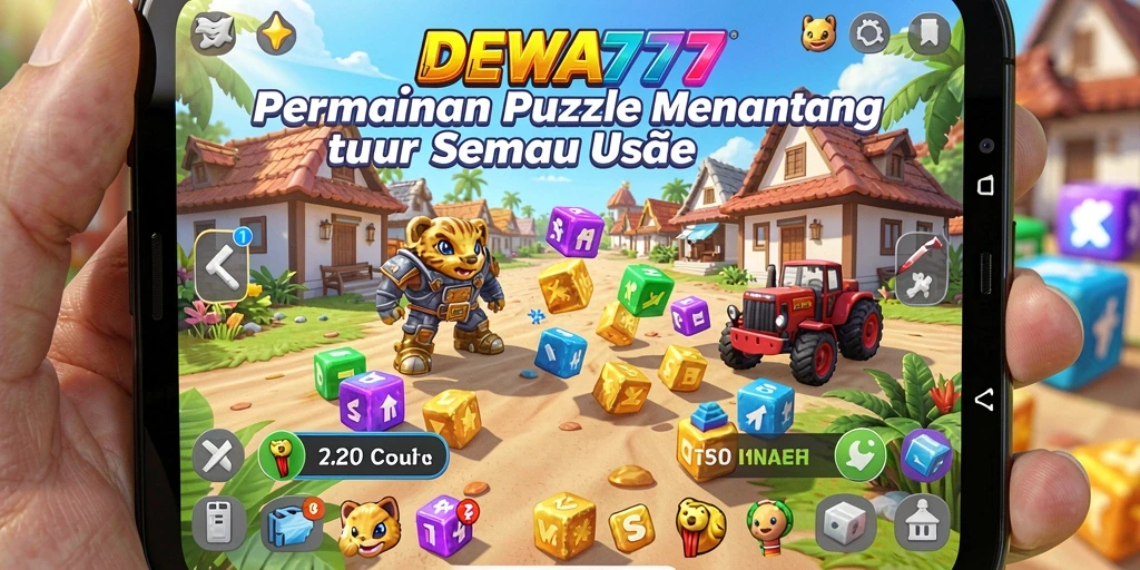 Screenshot gameplay DEWA777 dengan tantangan puzzle yang menantang.
