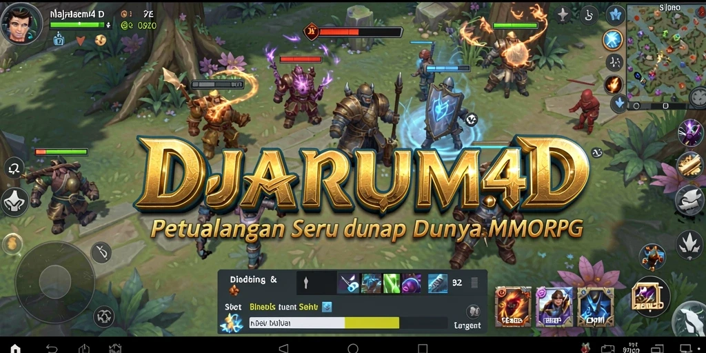 Tangkapan layar gameplay <strong>DJARUM4D</strong> menunjukkan aksi seru dalam pertempuran MMORPG.