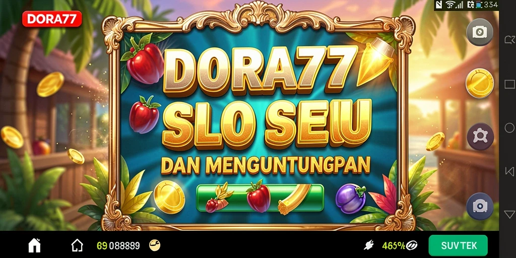 Tampilan gameplay DORA77 menampilkan keseruan bermain Slot yang menghibur.