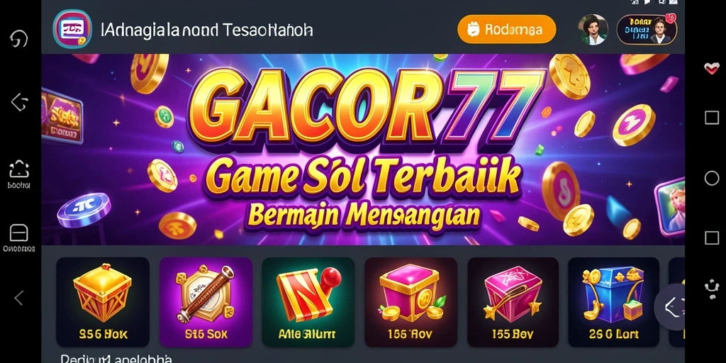 Tampilan gameplay <strong>GACOR77</strong> yang menarik dengan efek visual menakjubkan.