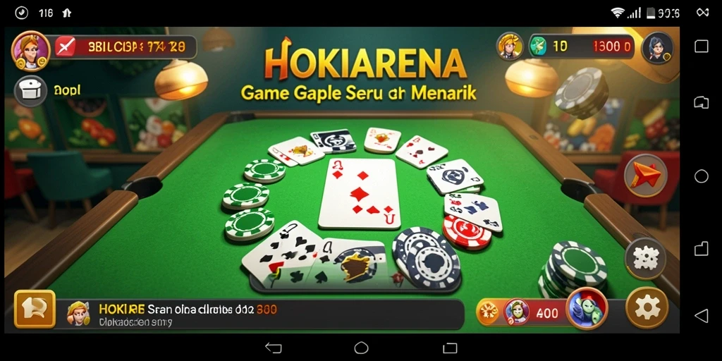 Tampilan gameplay HOKIARENA yang seru dan menantang.