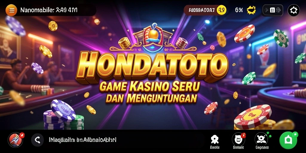 Tangkapan layar gameplay HONDATOTO dengan suasana kasino yang menegangkan.