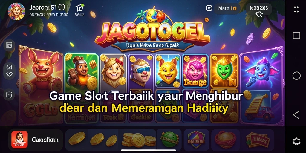 Gameplay menarik dari JAGOTOGEL yang menunjukkan keseruan bermain Slot.