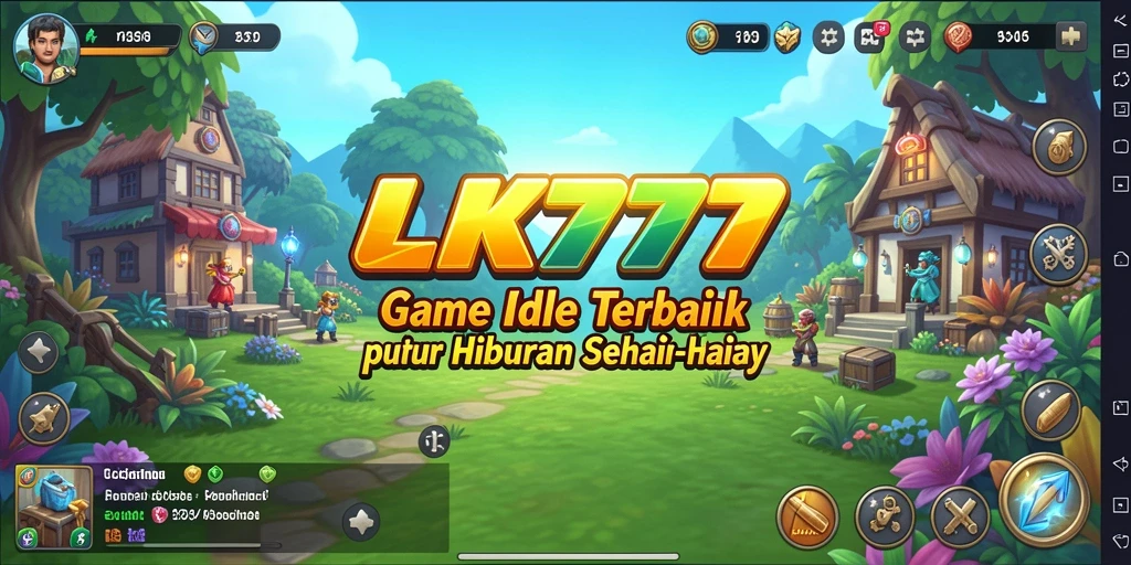 Tampilan gameplay LK777 menampilkan karakter yang berkembang dalam pengalaman Idle.