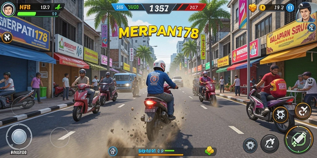 Gameplay MERPATI178 yang menegangkan dan penuh aksi balap.