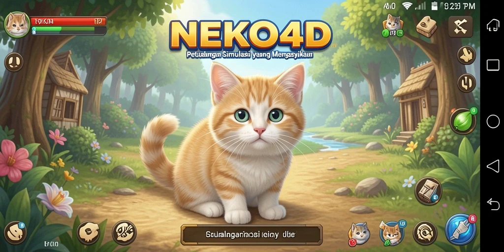 Tampilan gameplay NEKO4D yang menyenangkan dan interaktif.