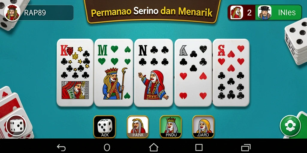 Gameplay seru dari permainan domino yang membuat ketagihan.