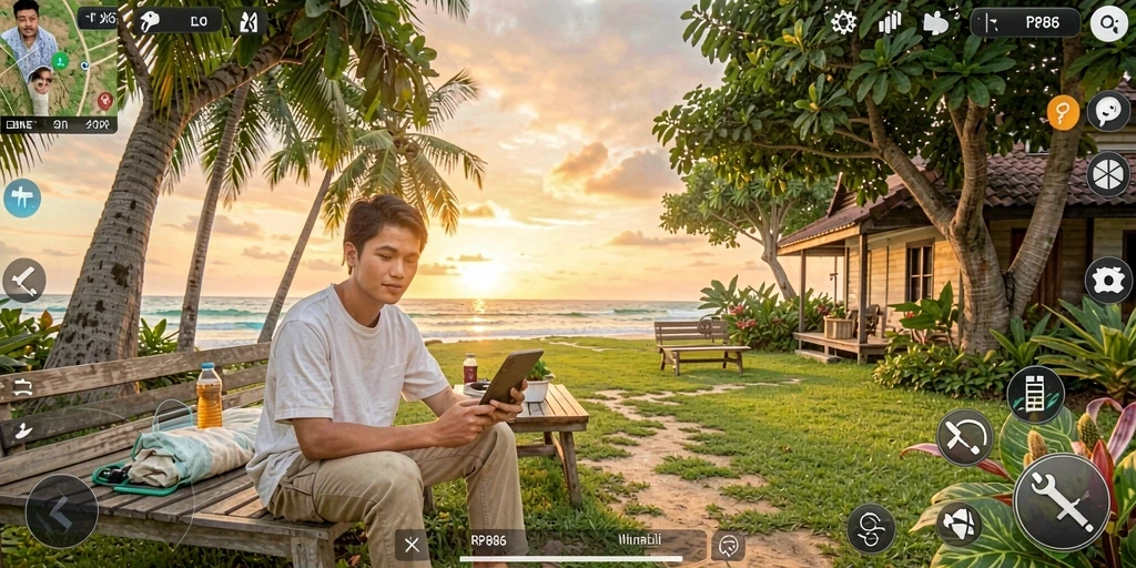 Screenshot gameplay RP886 menampilkan momen seru saat bermain.