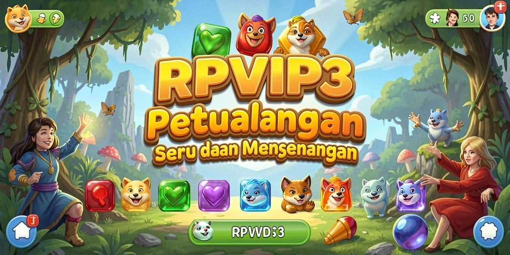 Tampilan gameplay RPVIP3 yang seru dan penuh warna.
