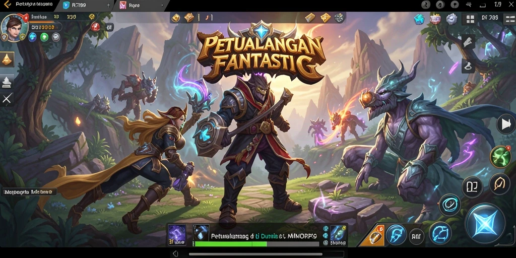 Menunjukkan gameplay menakjubkan dalam dunia MMORPG yang menawan.
