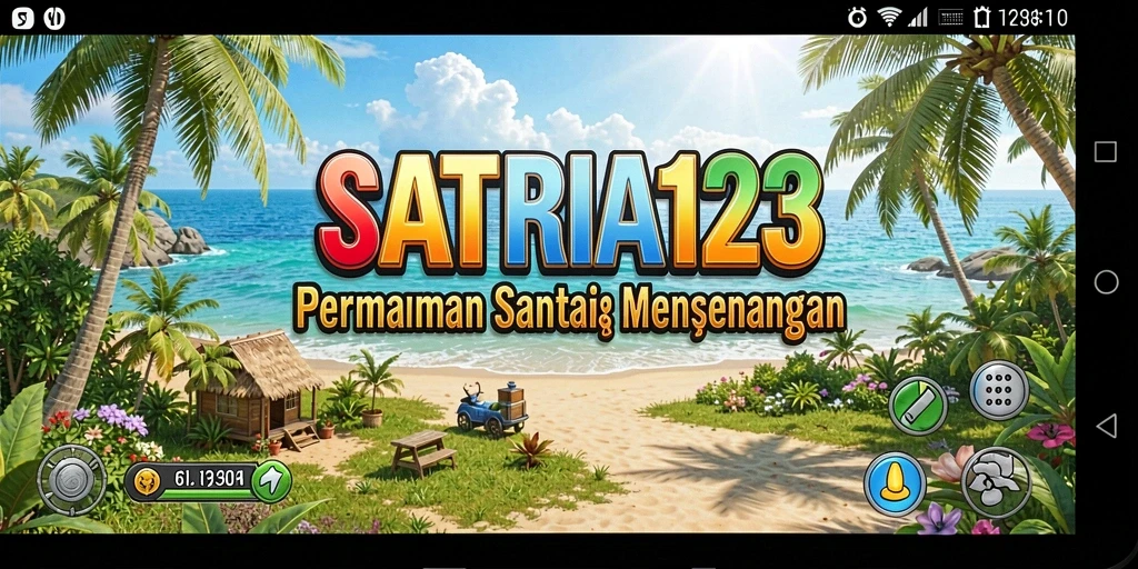 Tampilan gameplay SATRIA123 yang colorful dan menghibur.