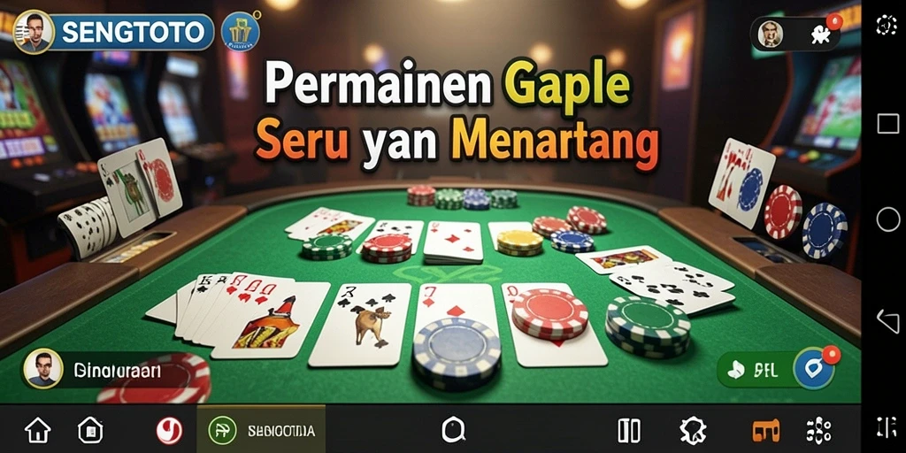 Tampilan gameplay menarik dalam SENGTOTO, cocok untuk penggemar gaple.