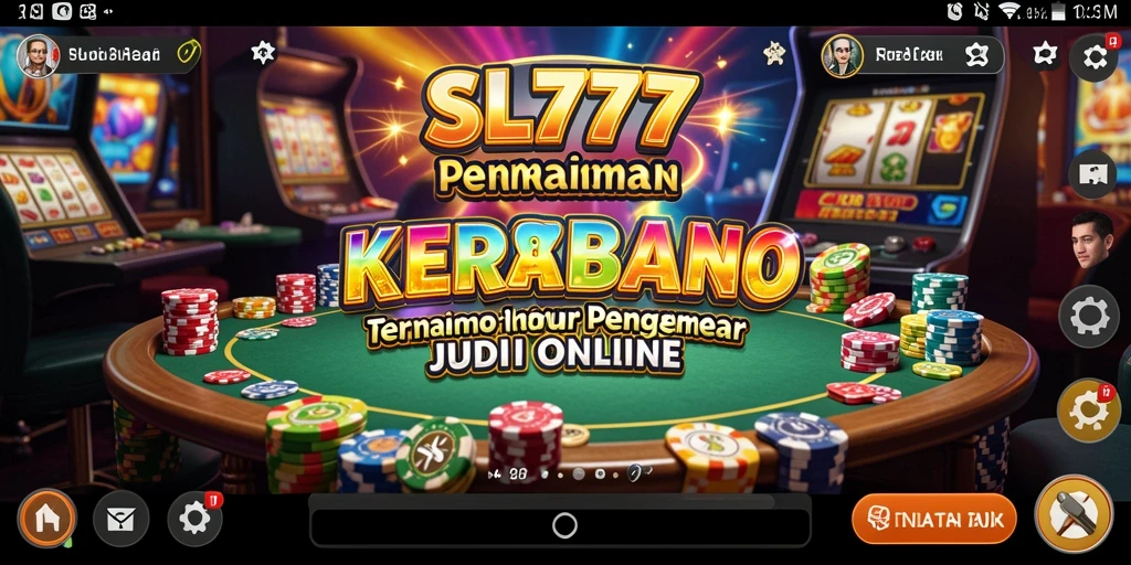 Screenshot gameplay SL777 yang penuh aksi di kasino virtual.
