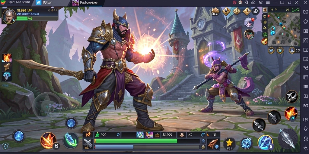 Gameplay seru dalam dunia fantasi MMORPG yang menakjubkan.