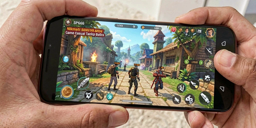 Tangkapan layar gameplay SP666 yang menarik dan penuh warna.