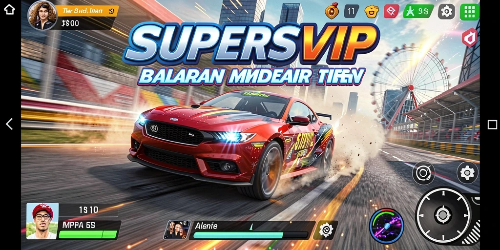 Tampilan mendebarkan dari gameplay <strong>SUPERSVIP</strong> yang menggugah adrenalin.