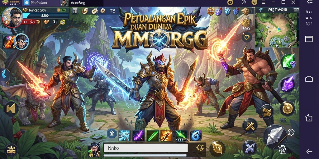 Tampilan gameplay T6 yang menakjubkan dalam dunia MMORPG.