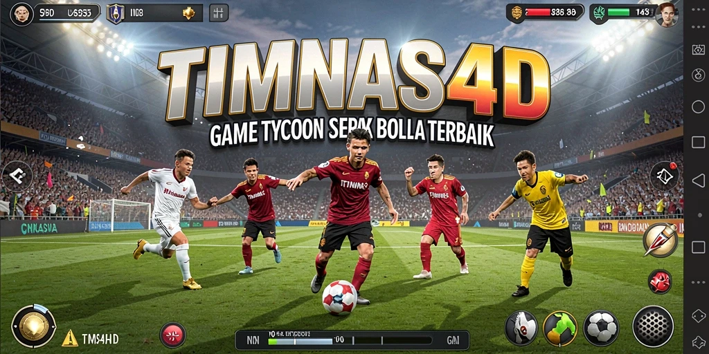 Screenshot gameplay TIMNAS4D menampilkan aksi menarik di lapangan.