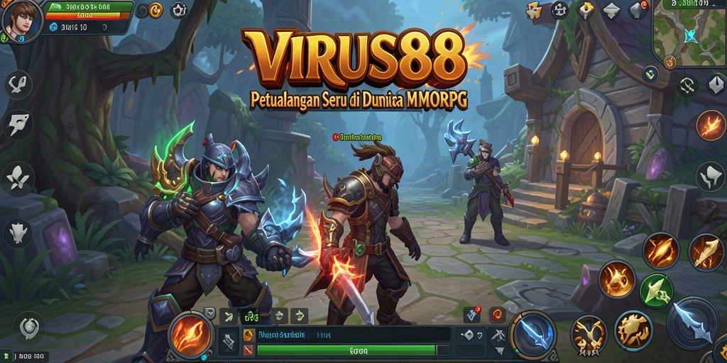 Tampilan gameplay seru dari <strong>VIRUS88</strong> di dunia MMORPG.
