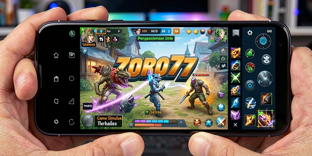 Tampilan gameplay ZORO77 dengan pengalaman simulasi yang mendalam.